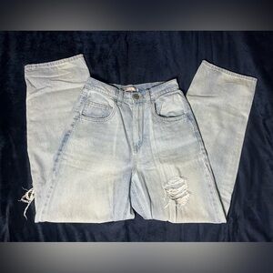 Light Blue Distressed Jeans